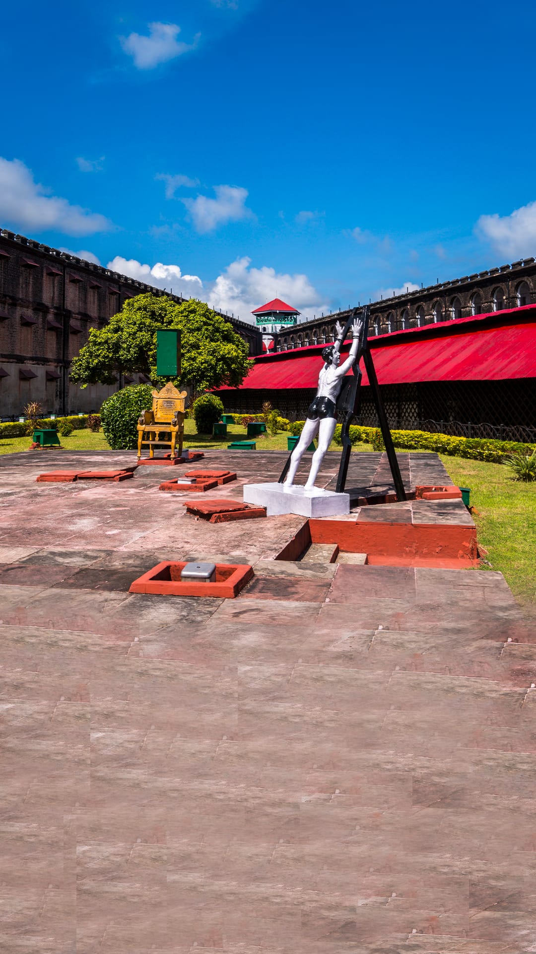 Arrive at Port Blair. Visit Corbyn’s Cove Beach and Cellular Jail.