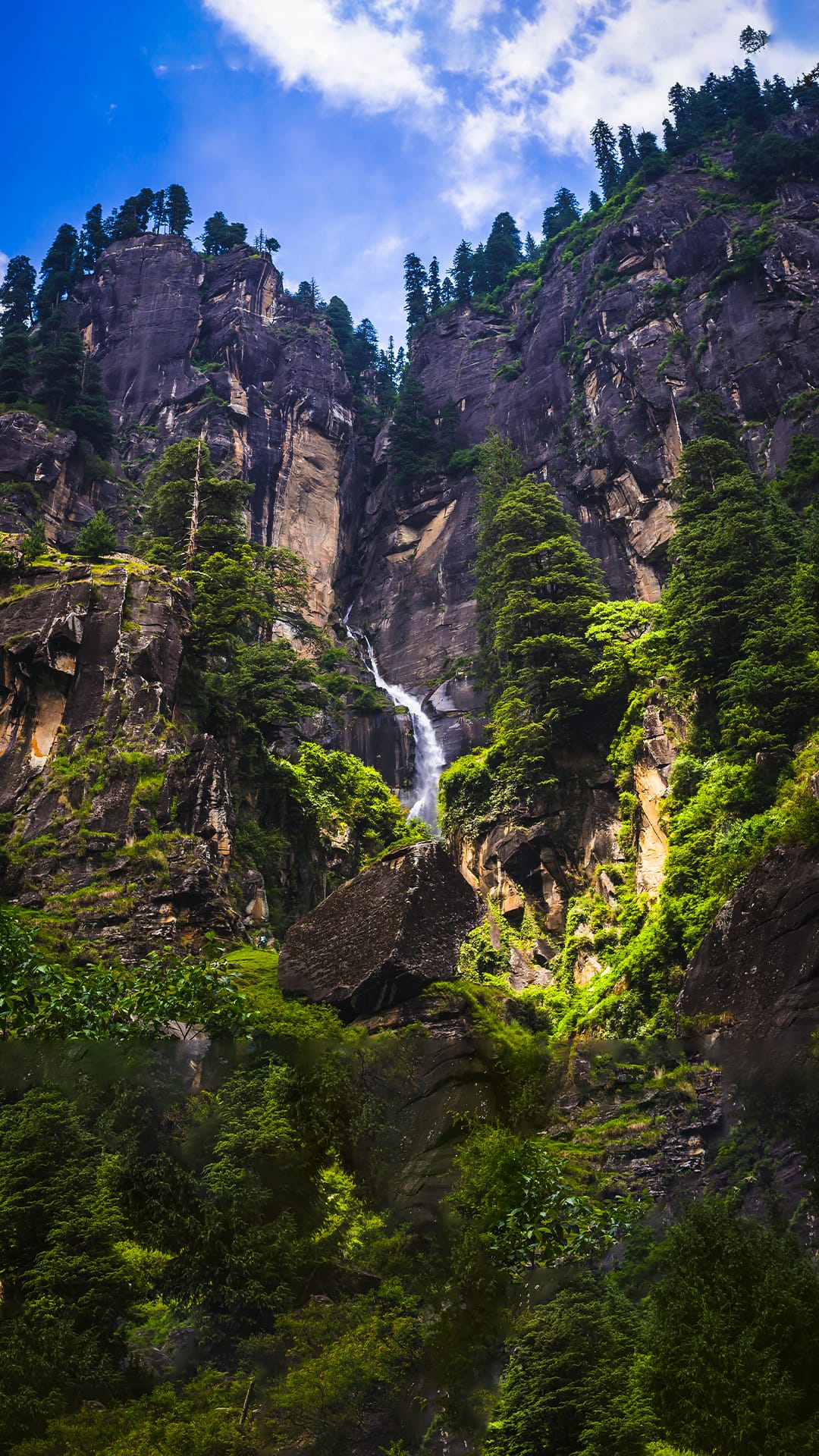 Manali Arrival - Jogni Falls - Overnight stay at Manali.